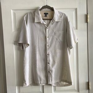 Van Heusen Cream Casual Button Down Shirt
